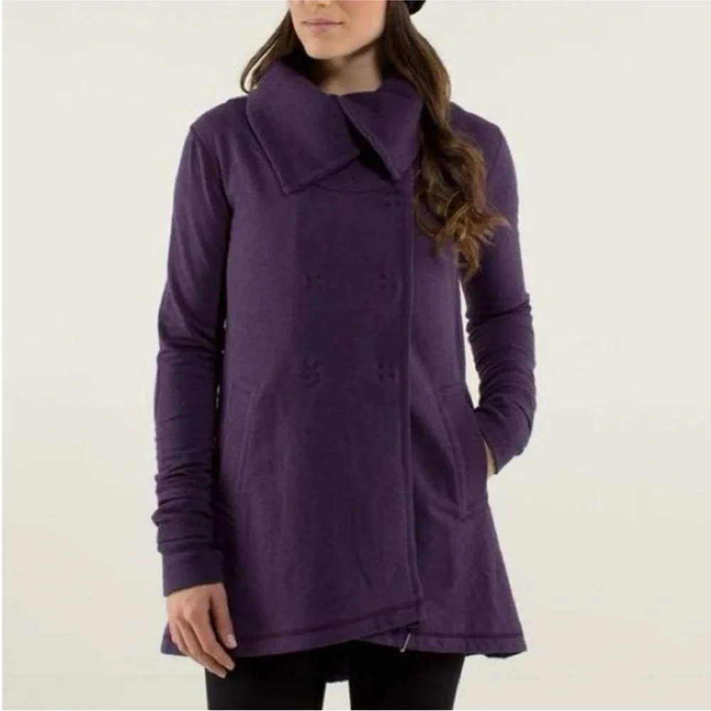 Lululemon Athletica Deep Purple Pea Coat